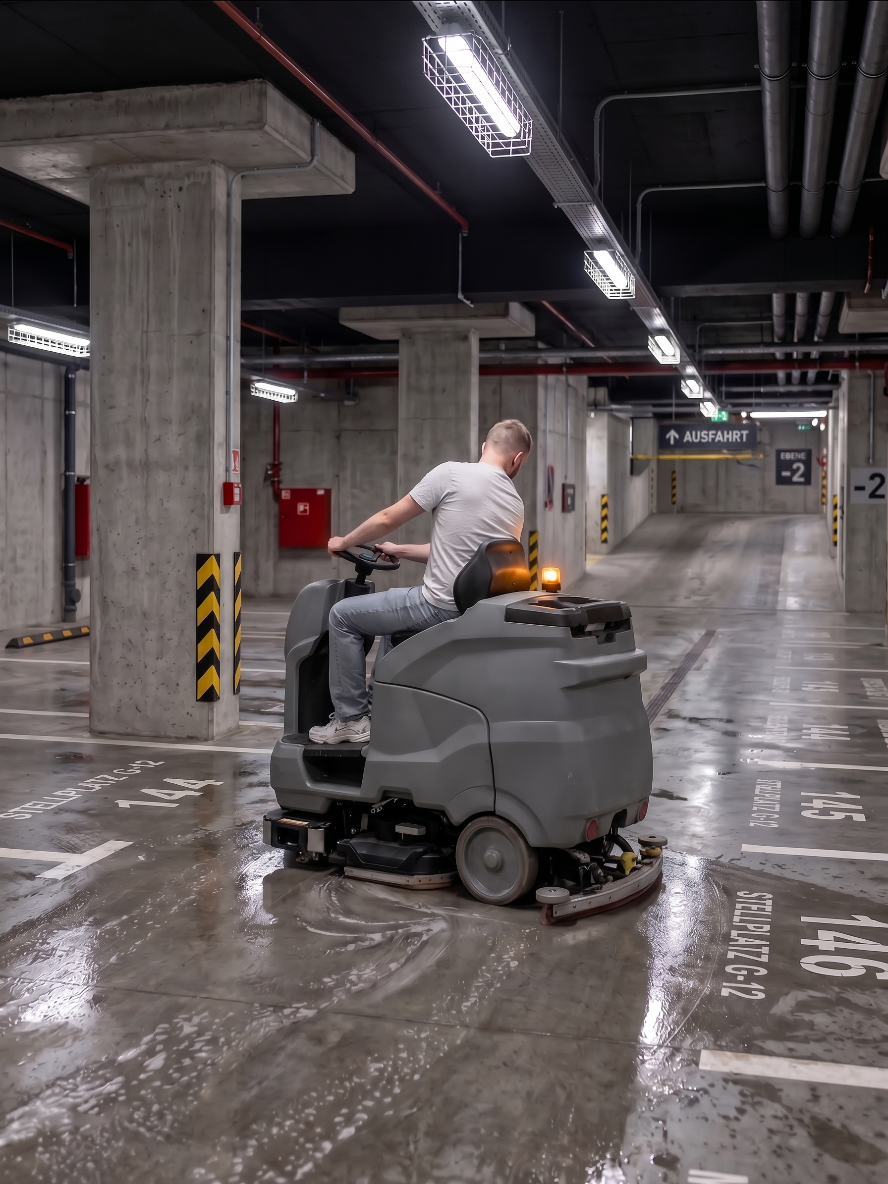 Professionelle Tiefgaragenreinigung Erding